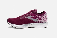 Brooks Ricochet Nữ - Trắng/Đỏ/Xám