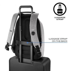 Bobby Pro anti-theft cut-proof backpack, grey