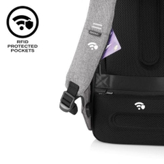 Bobby Pro anti-theft cut-proof backpack, grey