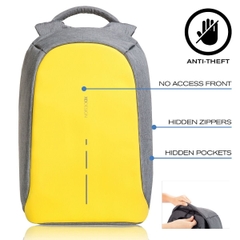 Bobby Compact Anti-Theft backpack, Primrose Yellow