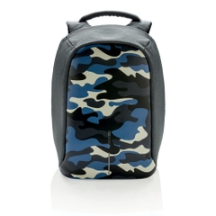 Bobby Compact Anti-Theft backpack, Camouflage Blue