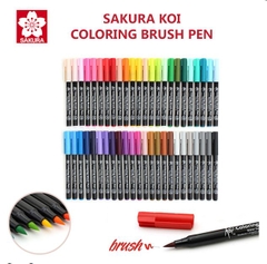 ( theo bộ ) Bút Cọ Màu Nước SAKURA Koi - Coloring Brush Pen