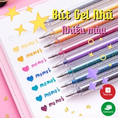 Bút nhũ ánh kim nhiều màu - Bút gel nhũ Vàng , Bạc - Cỡ ngòi 1.0mm - Tùy chọn màu