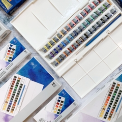 Màu nước Winsor & Newton Cotman Studio set (4 halfpans)