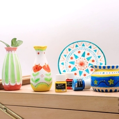 Màu vẽ gốm sứ , thủy tinh Mont Marte - Bộ 6 màu - lọ 20ml - Ceramic Paint