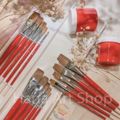 Cọ Vẽ Đầu Bằng Lông Chồn MixMulti Lith Lynna