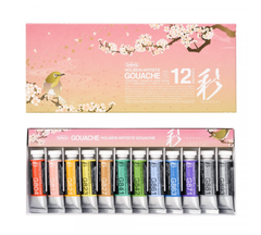 Màu Gouache Holbein Irodori Limited set 12