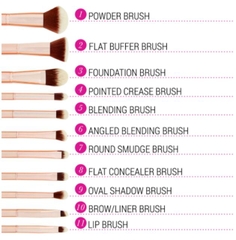Bộ cọ BHCosmetics Metal Rose