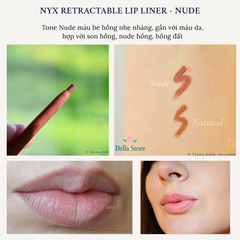 Chì môi màu nude dạng vặn Nyx Retractable Lip Liner