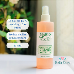 Toner Dạng Xịt Mario Badescu Facial Spray