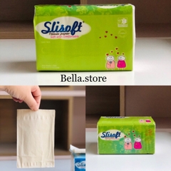 Khăn giấy bột tre lau mặt Slisoft
