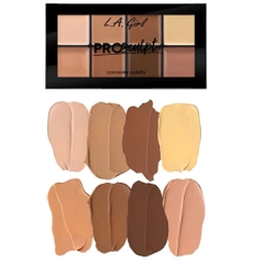 Bảng che khuyết điểm tạo khối LA GIRL Pro Sculpt Concealer Palette