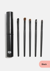 Bộ 5 cây cọ mắt du lịch AOA Studio kèm hộp đựng