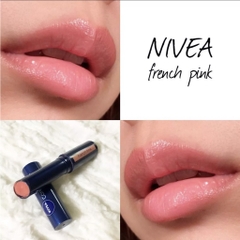 Son dưỡng môi có màu Nivea Rich Care & Color nội địa Nhật chống nắng SPF20 PA++