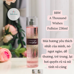 Xịt thơm cơ thể Bath and Body Works Body Spray A Thousand Wishes