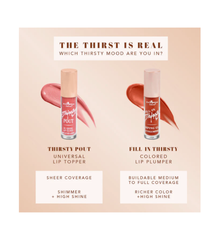 Son bóng giúp căng đầy môi Italia Deluxe Fill-In Thirsty Colored Plumping Gloss