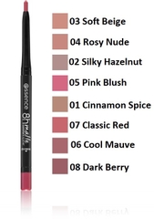 Chì kẻ viền môi Essence Lip liner 8H Matte Comfort Lipliner dạng vặn