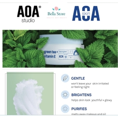 [15ml] Sáp tẩy trang AOA SKIN GREEN TEA + VITAMIN E CLEANSING BALM
