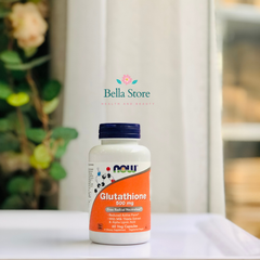 Viên uống trắng da, giảm mụn, thải độc gan Now Glutathione 500mg 60 viên