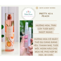 10ml - Xịt thơm cơ thể Bath and Body Works BBW bodymist Pretty as a Peach