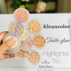 Phấn bắt sáng Kleancolor 3 ô Trebble Glow-Highlighter Trio