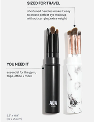 Bộ 5 cây cọ mắt du lịch AOA Studio kèm hộp đựng