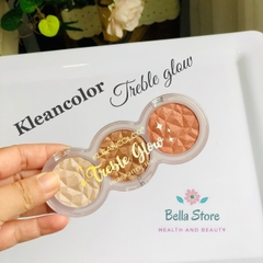 Phấn bắt sáng Kleancolor 3 ô Trebble Glow-Highlighter Trio