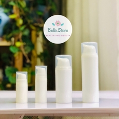 Chai chân không đựng mỹ phẩm vỏ trắng đục