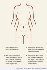 Bàn chải khô tẩy da chết body AOA