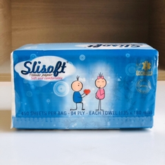 Khăn giấy bột tre lau mặt Slisoft