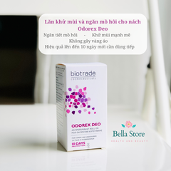 Xịt ngăn mồ hôi tay, chân, lăn khử mùi vùng nách Odorex Biotrade