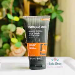 Sữa rửa mặt cho da dầu & mụn  Every Man Jack Activated Charcoal Oil & Acne Defense