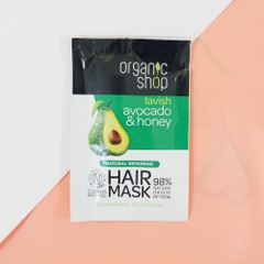 Sample ủ tóc mềm mượt bơ và mật ong ORGANIC Shop Hair Mask 6ml