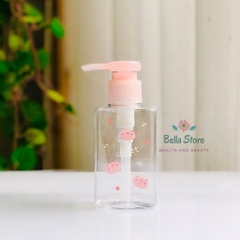 Chai vòi nhấn vuông chiết sữa rửa mặt, sữa tắm, lotion, nước rửa tay