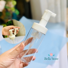 Chai tạo bọt sữa rửa mặt mini đi du lịch