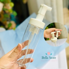 Chai tạo bọt sữa rửa mặt mini đi du lịch