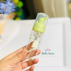 Chai tạo bọt sữa rửa mặt mini đi du lịch
