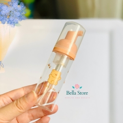 Chai tạo bọt sữa rửa mặt mini đi du lịch
