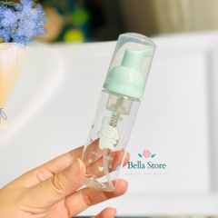 Chai tạo bọt sữa rửa mặt mini đi du lịch