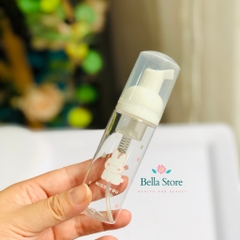 Chai tạo bọt sữa rửa mặt mini đi du lịch