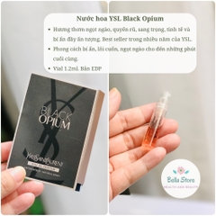 Nước hoa nữ YSL Black Opium Vial 1.2ml EDP (quyến rũ, bí ẩn, sang trọng)