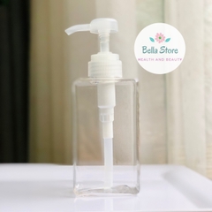 Chai vòi nhấn vuông chiết sữa rửa mặt, sữa tắm, lotion, nước rửa tay