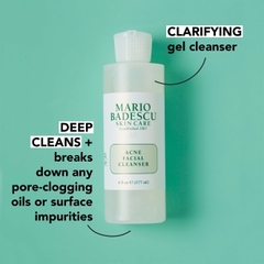 [BHA] Sữa rửa mặt trị mụn Mario Badescu Acne Facial Cleanser
