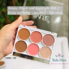 Bảng má hồng tạo khối bắt sáng Amuse 6 ô