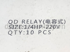 Rơ le khởi động dành cho tủ lạnh 1/4 HP