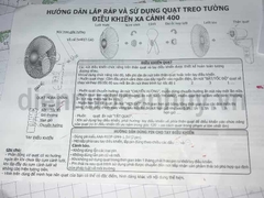 Quạt treo tường có điều khiển