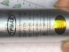 Tụ điều hòa 2 chân 25uF TPMAX mẫu mới
