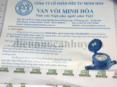 Đồng hồ nước chất liệu bằng nhựa Minh Hòa MD-15 cho ống phi 21 (kiểm định nhà máy)