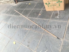Cọc tiếp địa thép mạ đồng phi 16 dài 2.4m dễ dàng đóng sâu xuống nền đất