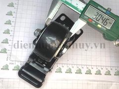 Bánh xe đẩy đen có khóa phi 60 cao 90 mm (6x9 cm)